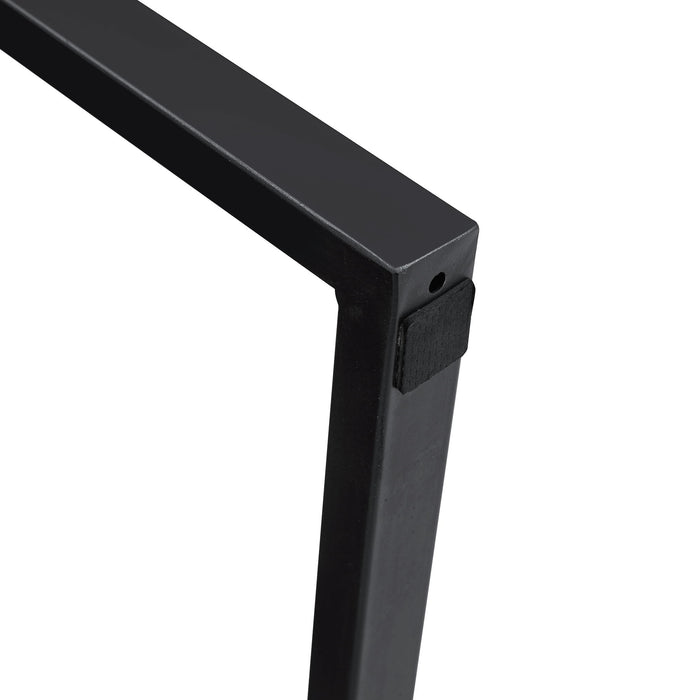 Classic Leather And Metal Frame Sofa, Ergonomically Designed, A Perfect Blend Of Modern And Industrial Styles