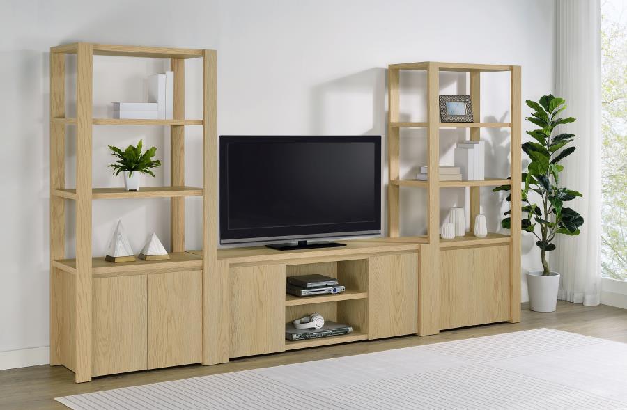 Laurelton - 60" 2-Door TV Stand Media Console - Light Oak