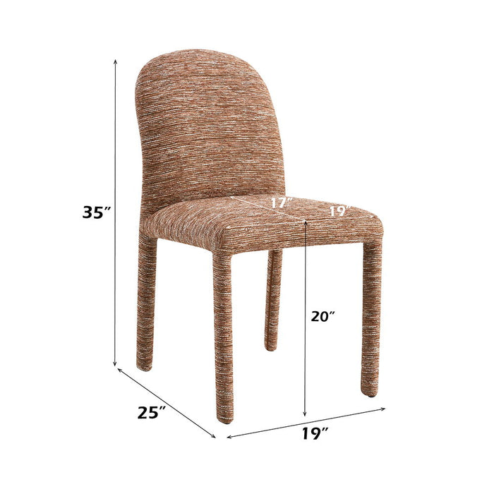 Lidi - Side Chair (Set of 2) - Brown Chenille