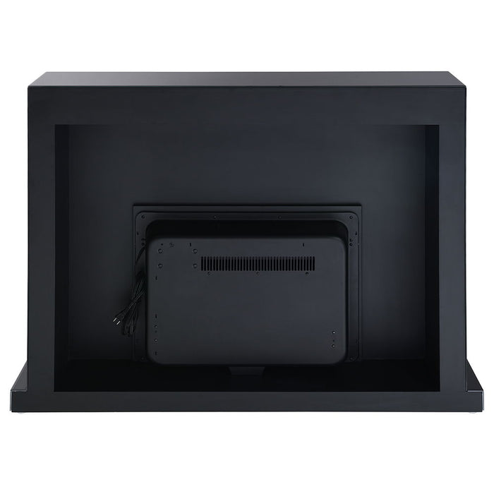 Drisana - Fireplace - Black Mirrored