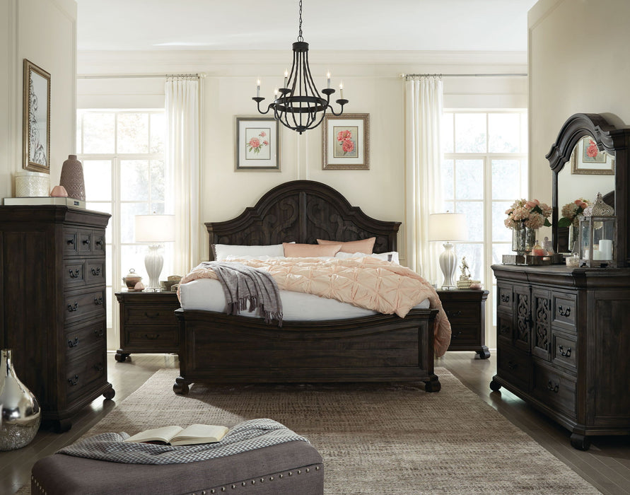 Bellamy - Shaped Mirror - Peppercorn