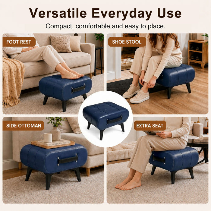 Minimalist Footstool With Hidden Storage