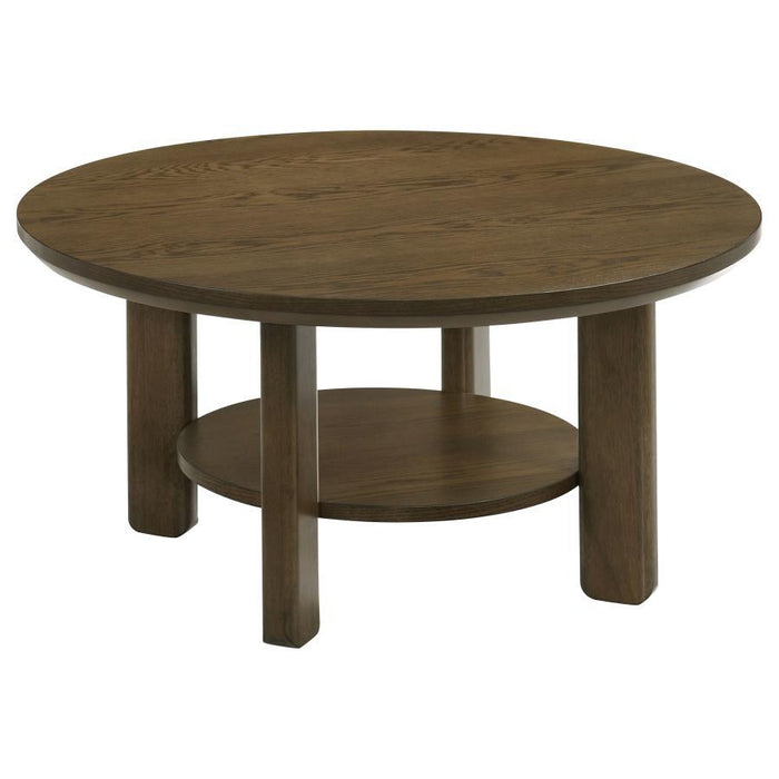 Ottowa - Round Wood Coffee Table Set