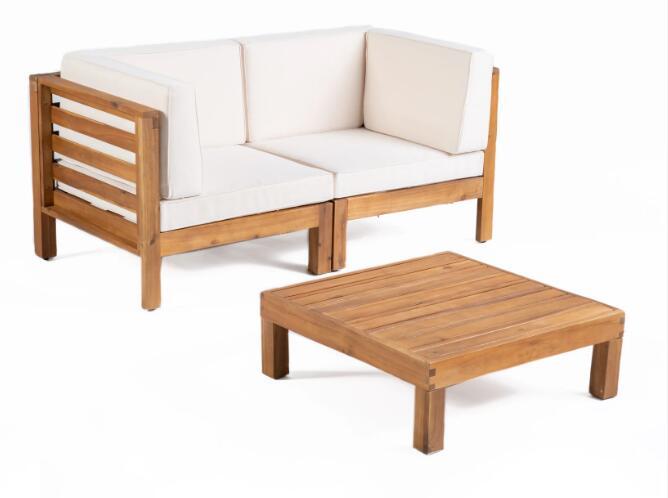 Oana - 3 Piece Love Seat Set With Coffee Table