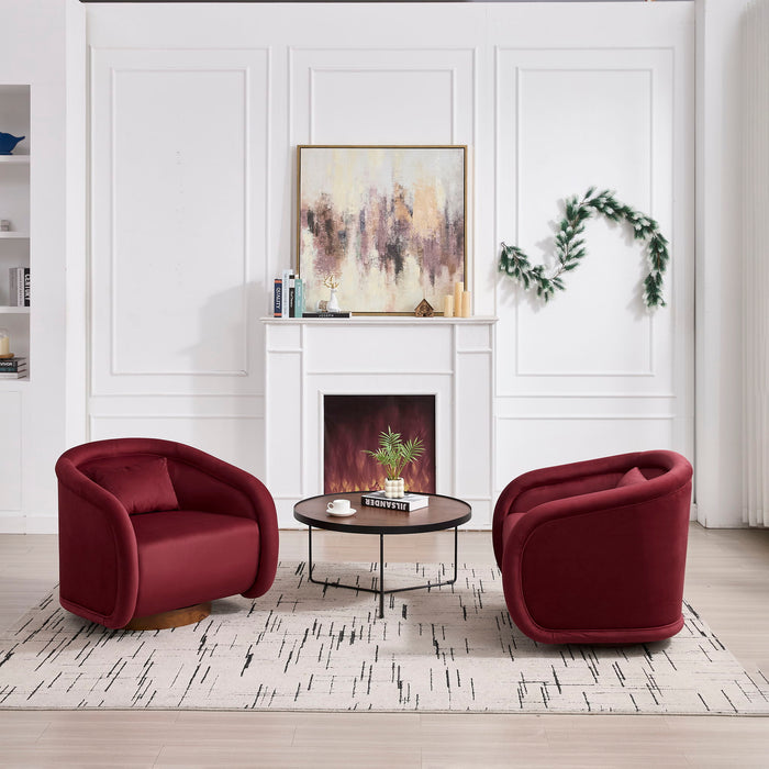 Swivel Accent Chair With 360 Degree Rotating