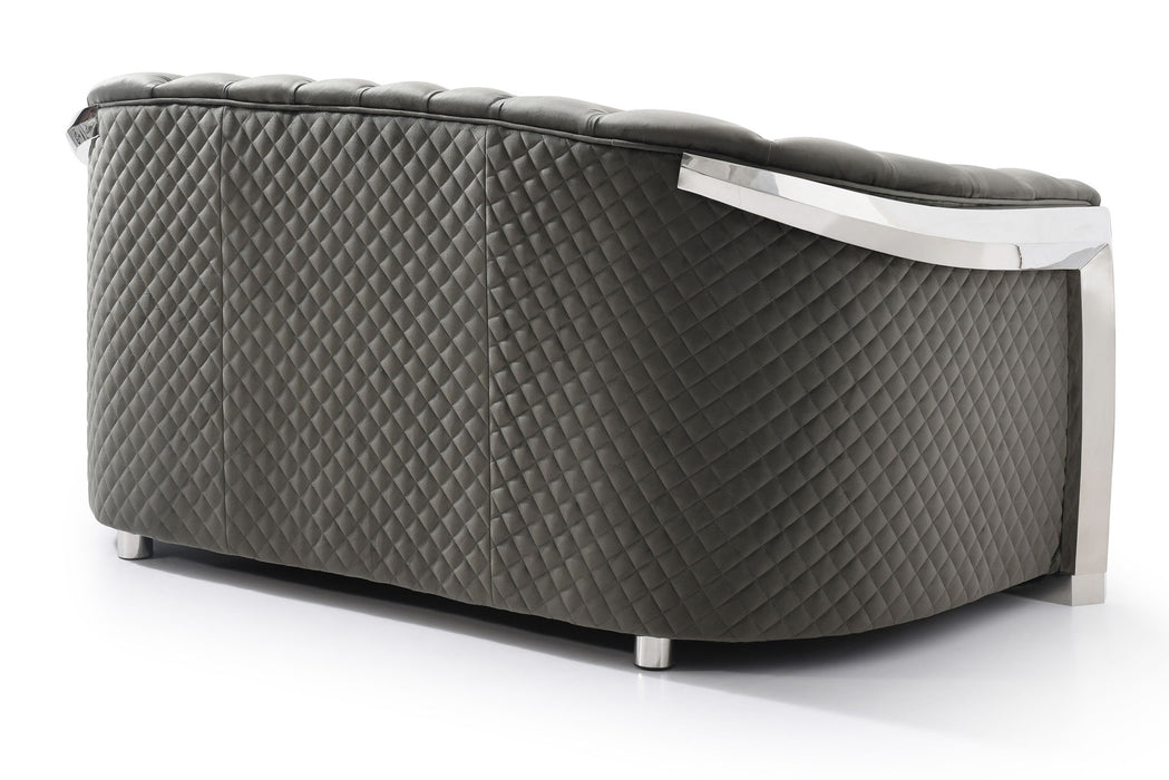 Loveseat With Flared Arms