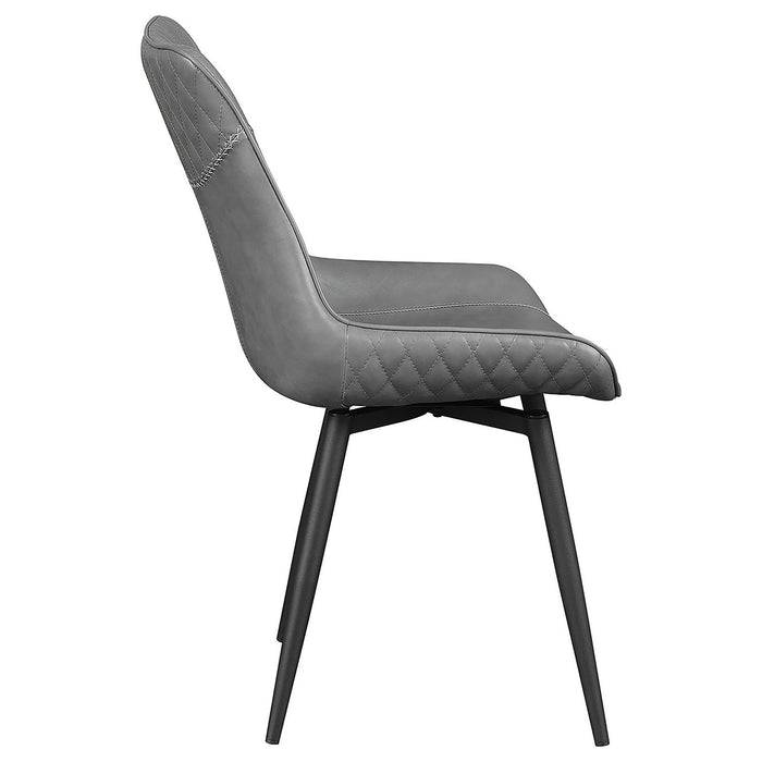 Tufted Swivel Side Chair (Set of 2) - Gray