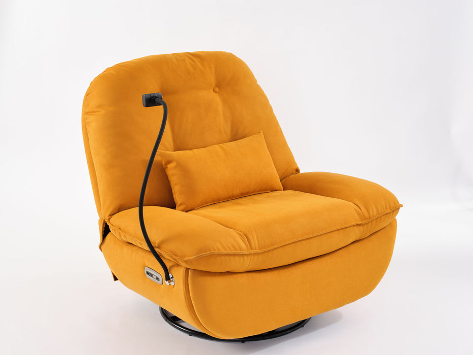 Power Recliner Swivel Glider USB Charger With Bluetooth Music Player, Sleep, Working, Game And Leisure