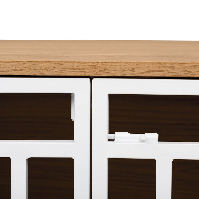 Modern Furniture Style 2 In 1 Pet Friendly Dog Crate Ladder Bookcase - Ancient Oak