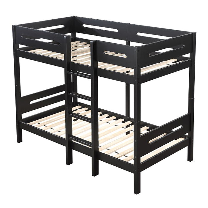 Ekko - Twin Over Twin Bunk Bed - Black