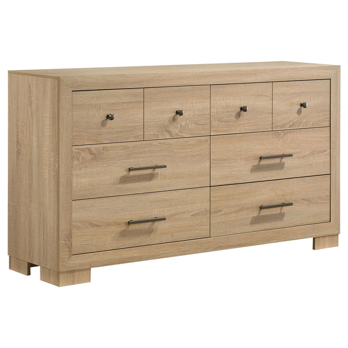 Arielle 5-piece Eastern King Bedroom Set Light Oak
