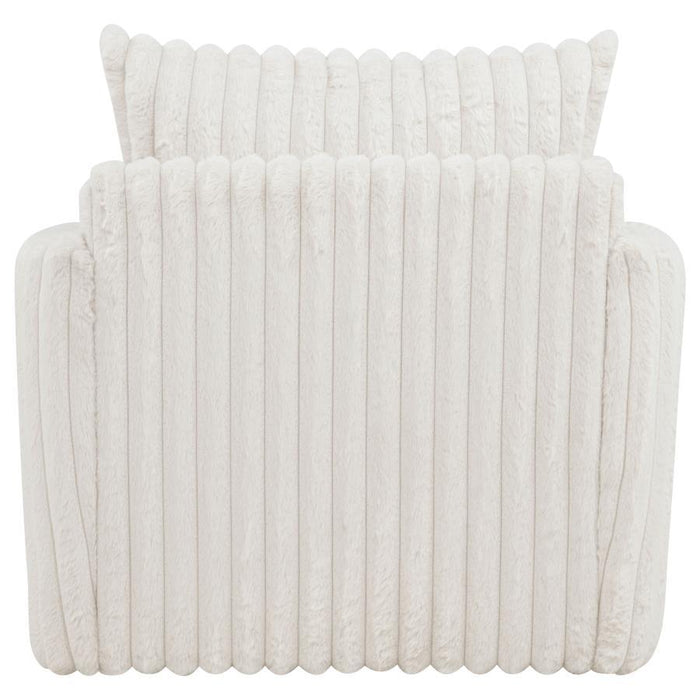 Sarco - Corduroy Upholstered Swivel Accent Arm Chair