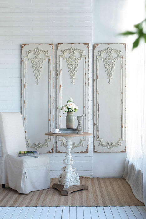 Set Of Large Wooden Rectangle Hanging Panels