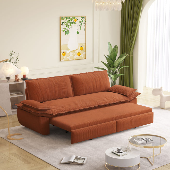 Queen Pull Out Bed, 3 In 1 Convertible Sleeper Sofa