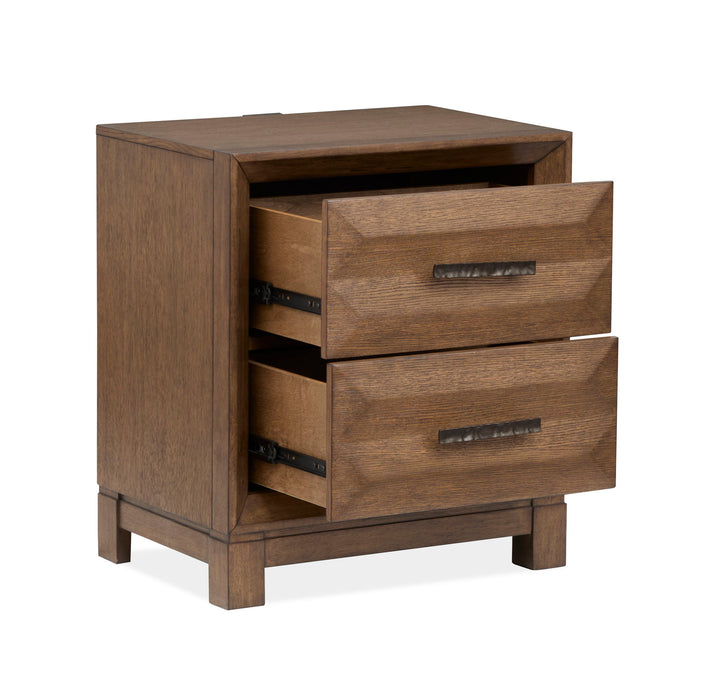 Callisto - Drawer Nightstand - Bourbon Brown
