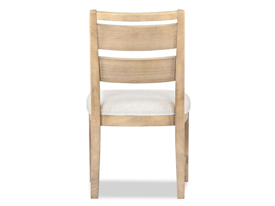 Somerset - Dining Side Chair With Upholstered Seat (Set of 2) - Butternut and Omari Natural