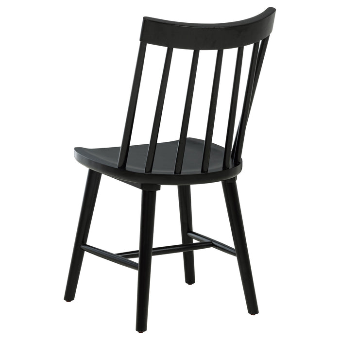 Middleton 7-piece Extension Leaf Dining Set Brown and Black