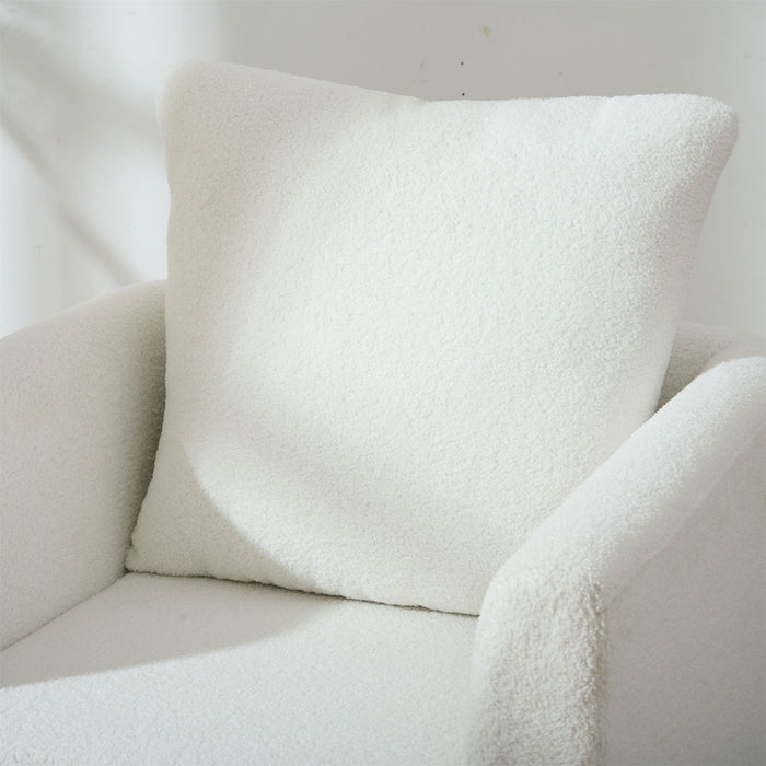 Modern Accent Upholstered Armchair With Pillow