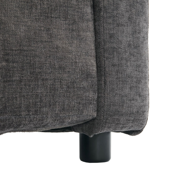 Cozy Upholstered 3 Seater Sofa Plush Cushion For Living Room