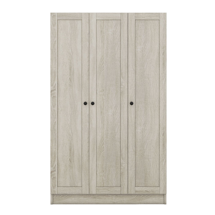 3 Door Shutter Wardrobe With Shelves