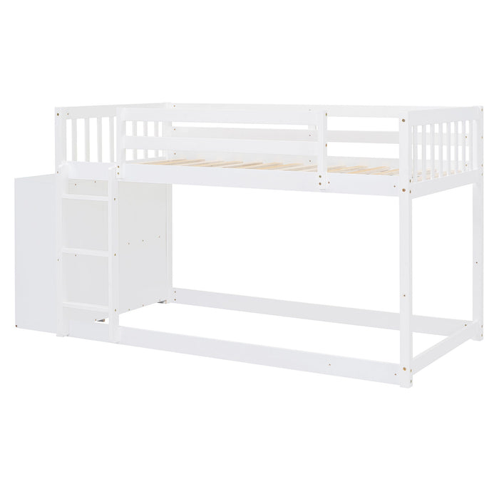 Bunk Bed With 4 Drawers And 3 Shelves