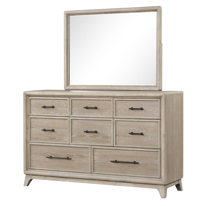 8 Drawers 1 Piece Dresser, Ample Storage Bedroom - Oak