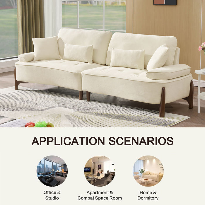 Comfortable Deep Seated Sofa With Pillows