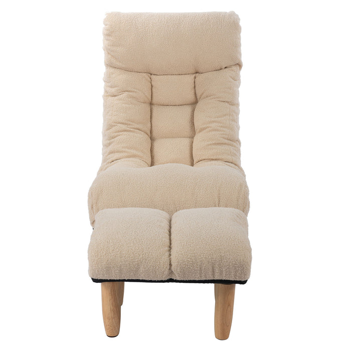 Adjustable Japanese Reclining Floor Chair Sofa With Metal Frame For Living Room