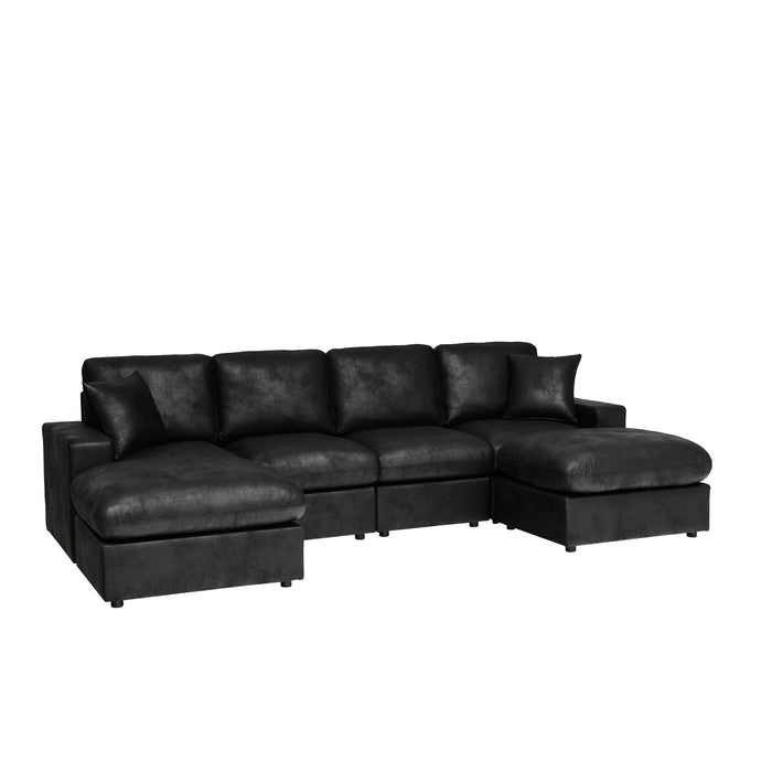 Sectional With 2 Ottomans