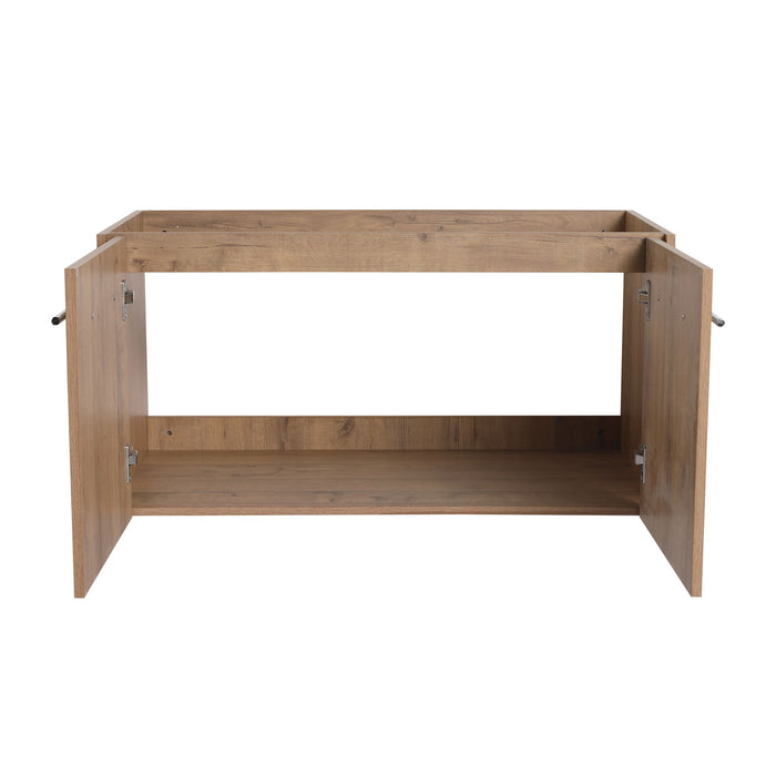 Modern Floating Bathroom Vanity With Resin Sink, Soft Close Doors