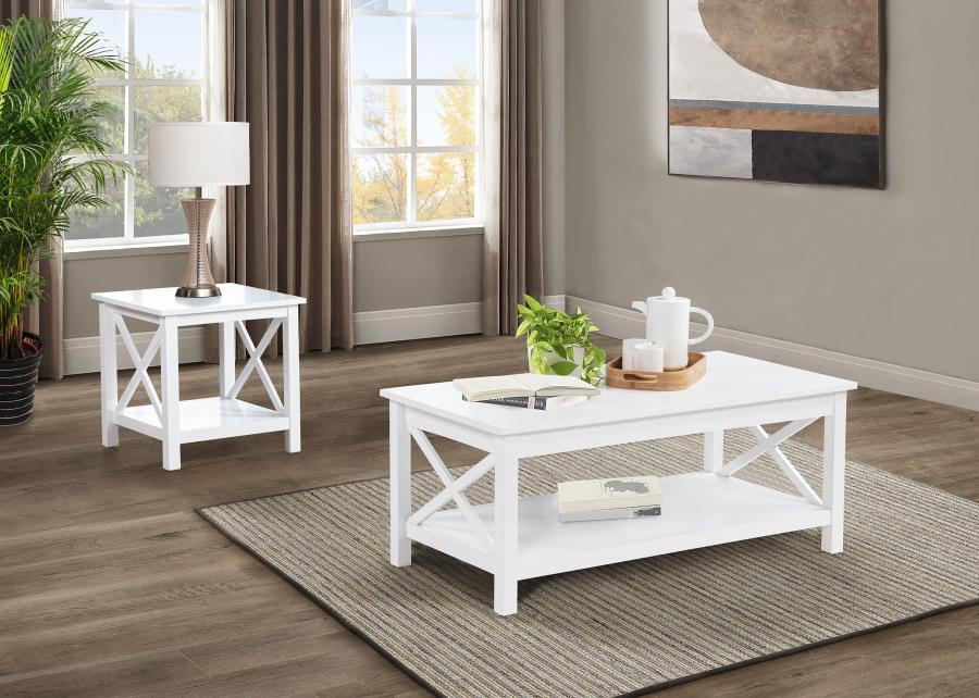 Skyview - 44" Rectangular Lift Top Coffee Table - White