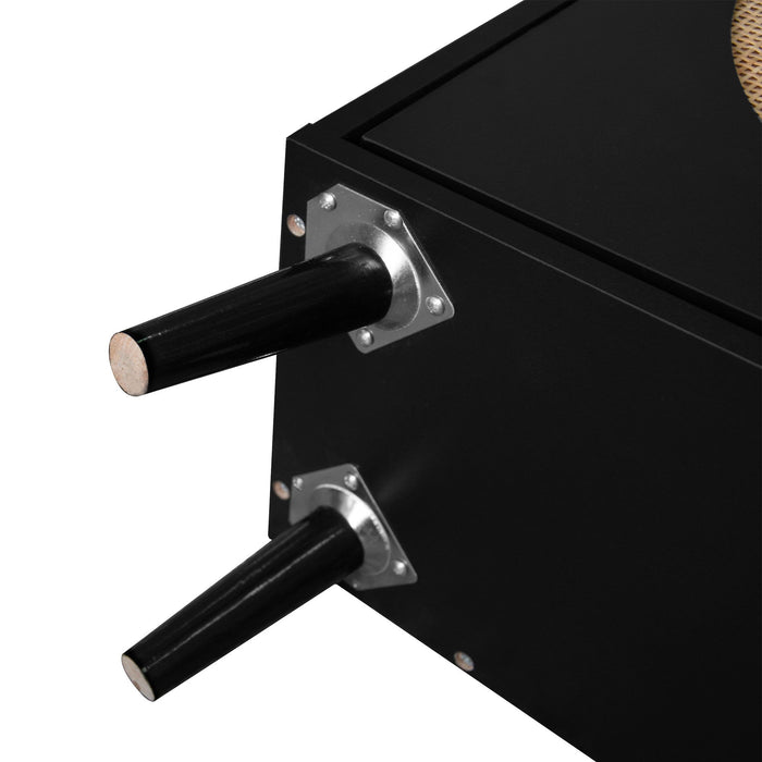 Allen - Rattan 2 Door 1 Drawer Cabinet Shoe Rack For Entrance