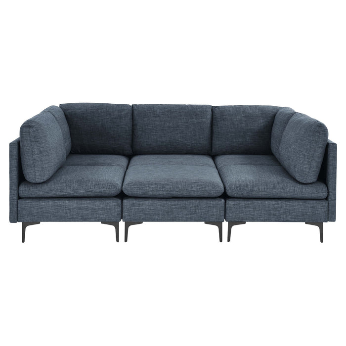 Upholstered Modular Sectional & Tall Legs
