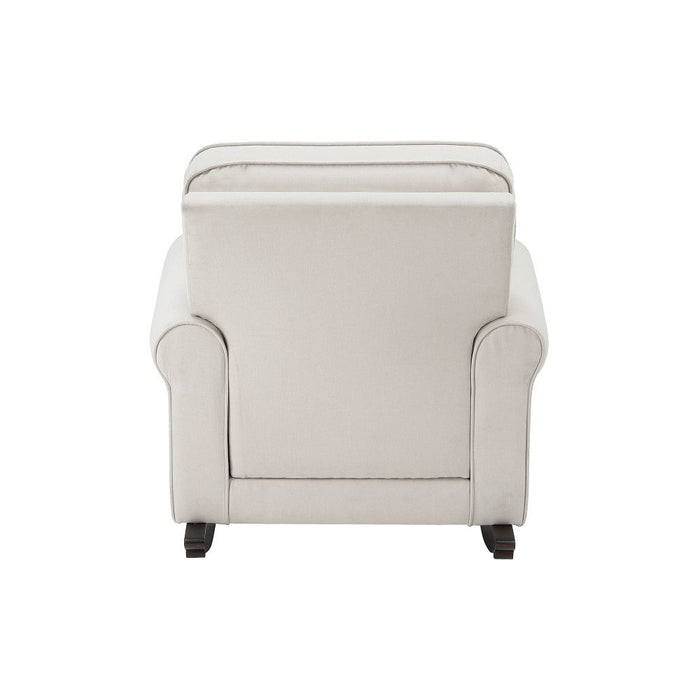 Elvin - Rocking Chair - Beige Fabric