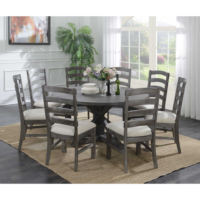 Upholstered Dining Chairs (Set of 2) - Brown - Wood