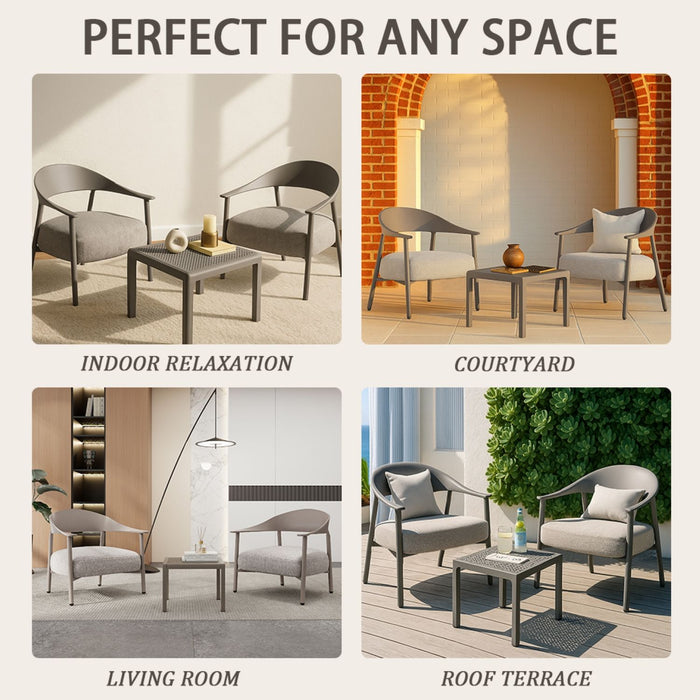 Furniture Set With Seat Cushions, Sturdy And Durable