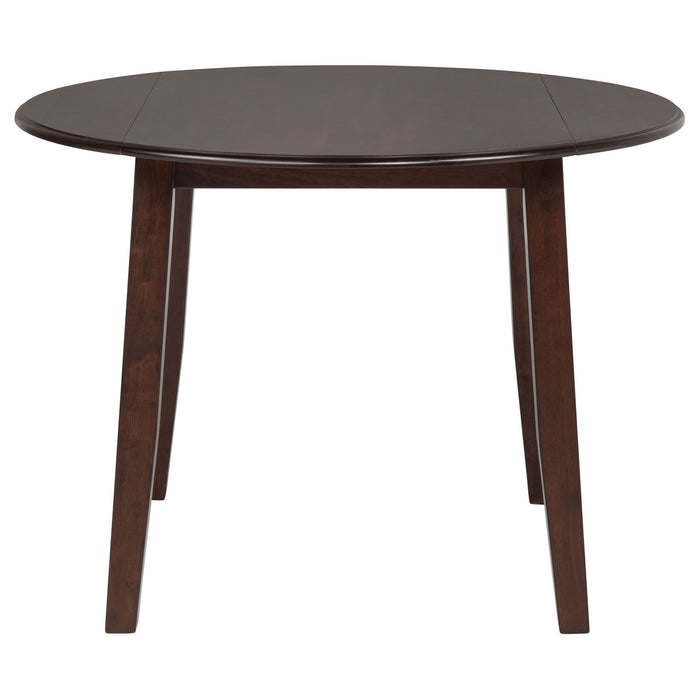 Verety - 5 Piece Round Dining Set With Chairs - Dark Brown