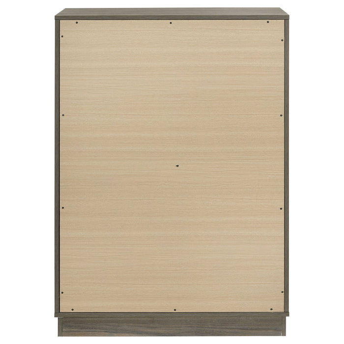 Fenwick 4-drawer Chest of Drawers Grey Oak