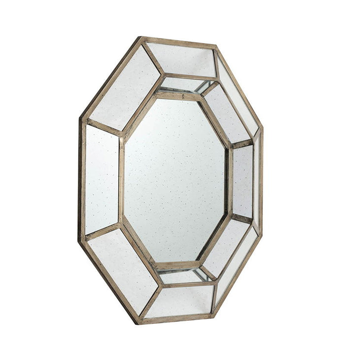 Oversized Octagon Mirror, Accent Mirror, For Living Room, Entryway, Bedroom, Hallway - Silver