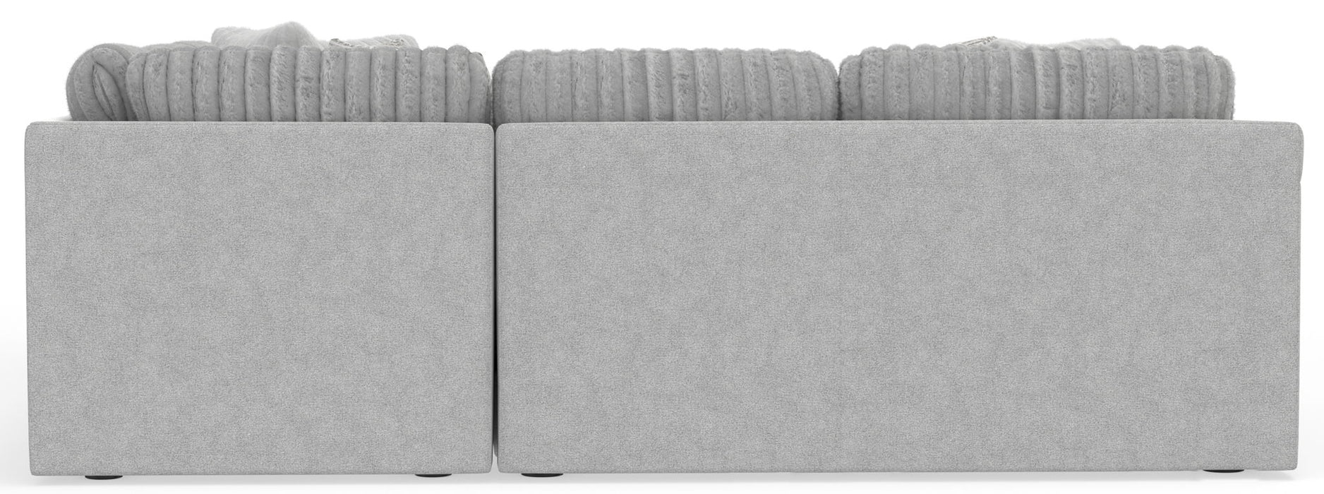 Logan - Upholstered Sectional With Comfort Coil Seating - 46" Cocktail Ottoman And Accent Pillows Included