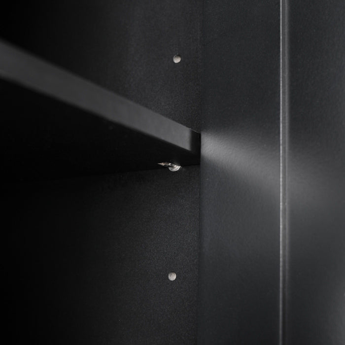 Freestanding Tall Bathroom Cabinet With Soft Close Doors And Adjustable Shelves