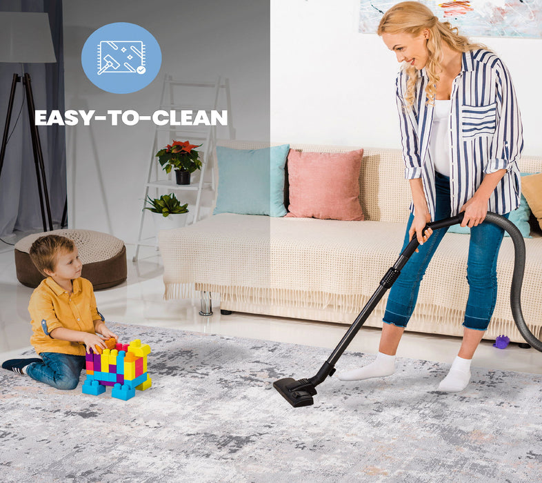 Marfi - 5' X 7' Abstract Area Rug - Gray Multi