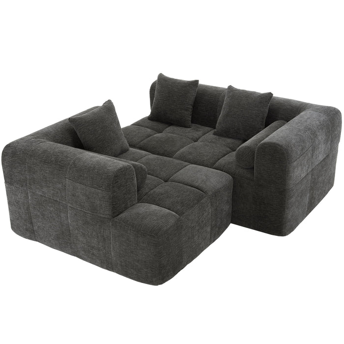 Sectional Free Combined Sofa With 2 Side Pockets