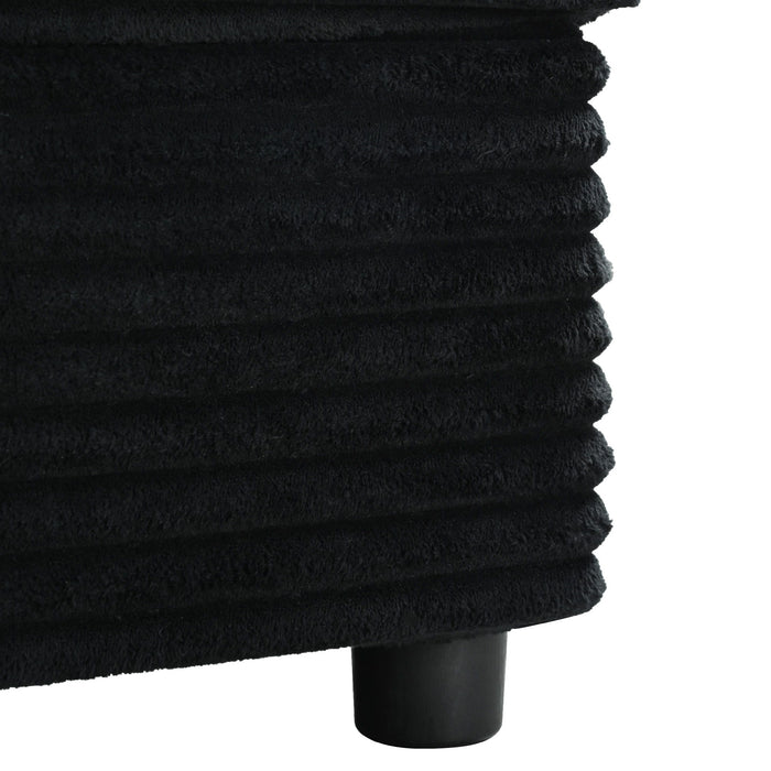 Oversized Loveseat Chaise With 2 USB Ports, 2 Cup Holders And 2 Throw Pillows