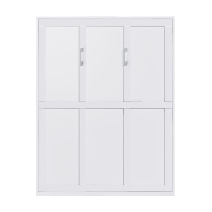 Queen Murphy Bed, Space Saving Design - White
