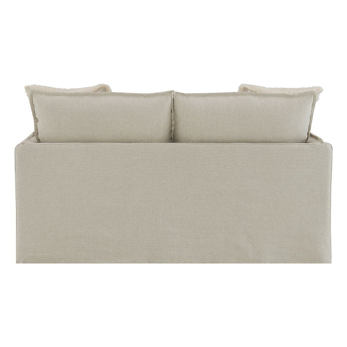 Upendo - Loveseat With 2 Pillows - Beige Linen