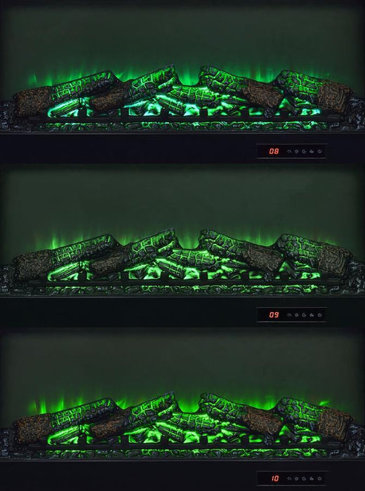 Enfield - 71" TV Stand Fireplace Media Console - Dark Pine