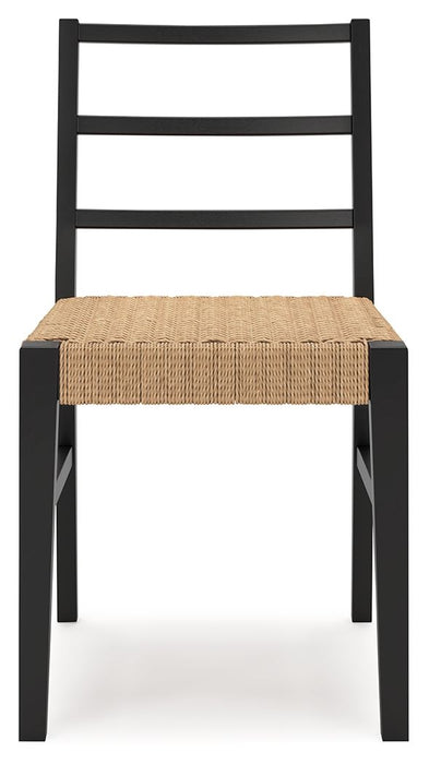 Isanti - Dining Room Side Chair (Set of 2) - Light Brown / Black