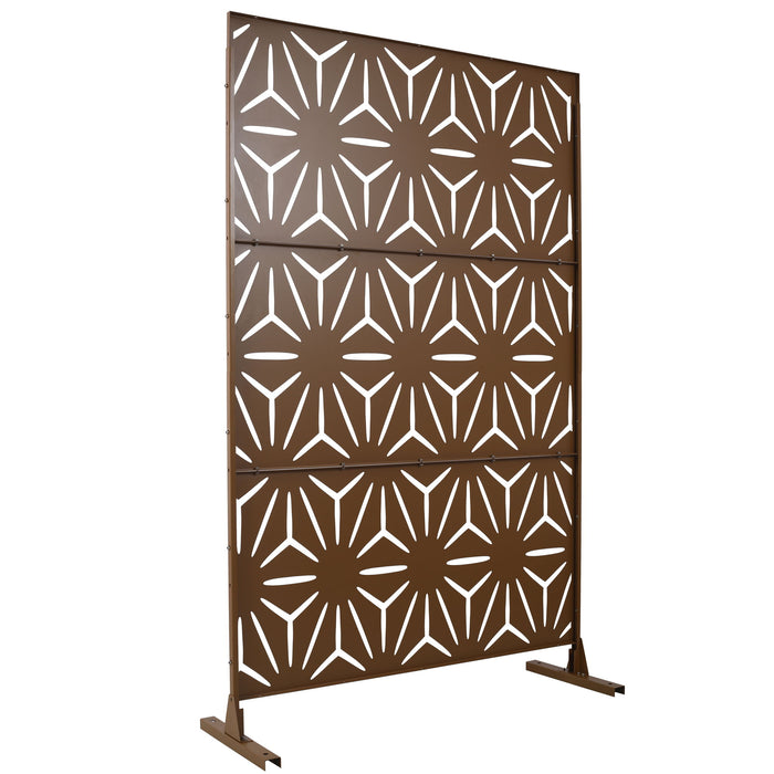 Outdoor & Indoor Metal Privacy Screen, Freestanding Decorative Panels