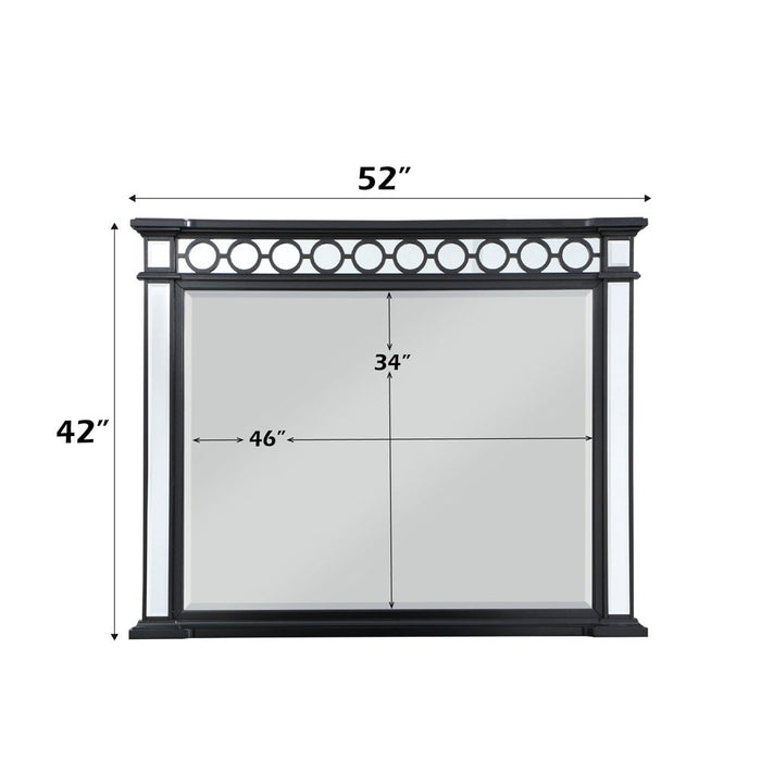 Varian II - Mirror - Mirrored, Black & Sliver